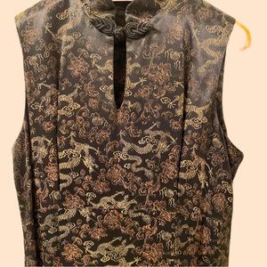 Vintage Asian-Inspired Gown. Not TOO formal. Mid-90s. Size 11